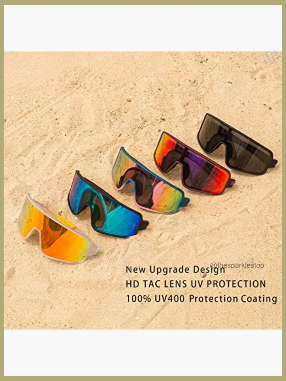 Polarized Sunglasses for Men Women, Windproof UV400 Protection Sports Running